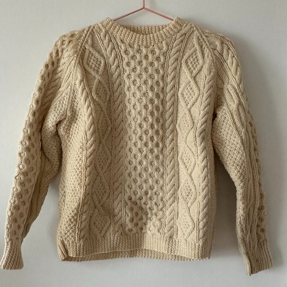 vintage Fair Isle wool sweater XS
